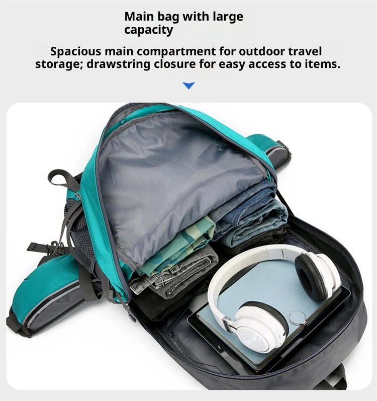 Sac à dos ActiveGo Outdoor Bag grande capacité pour la randonnée, homme, imperméable, idéal pour les voyages et les sports tout-terrain, léger et respirant._voghion.com