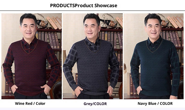 boy Boy Boy And Elderly Fleece-lined Thickened Two-piece Dad's Outfit Base Layer Thermal Clothing Middle-aged Men's Winter_voghion.com