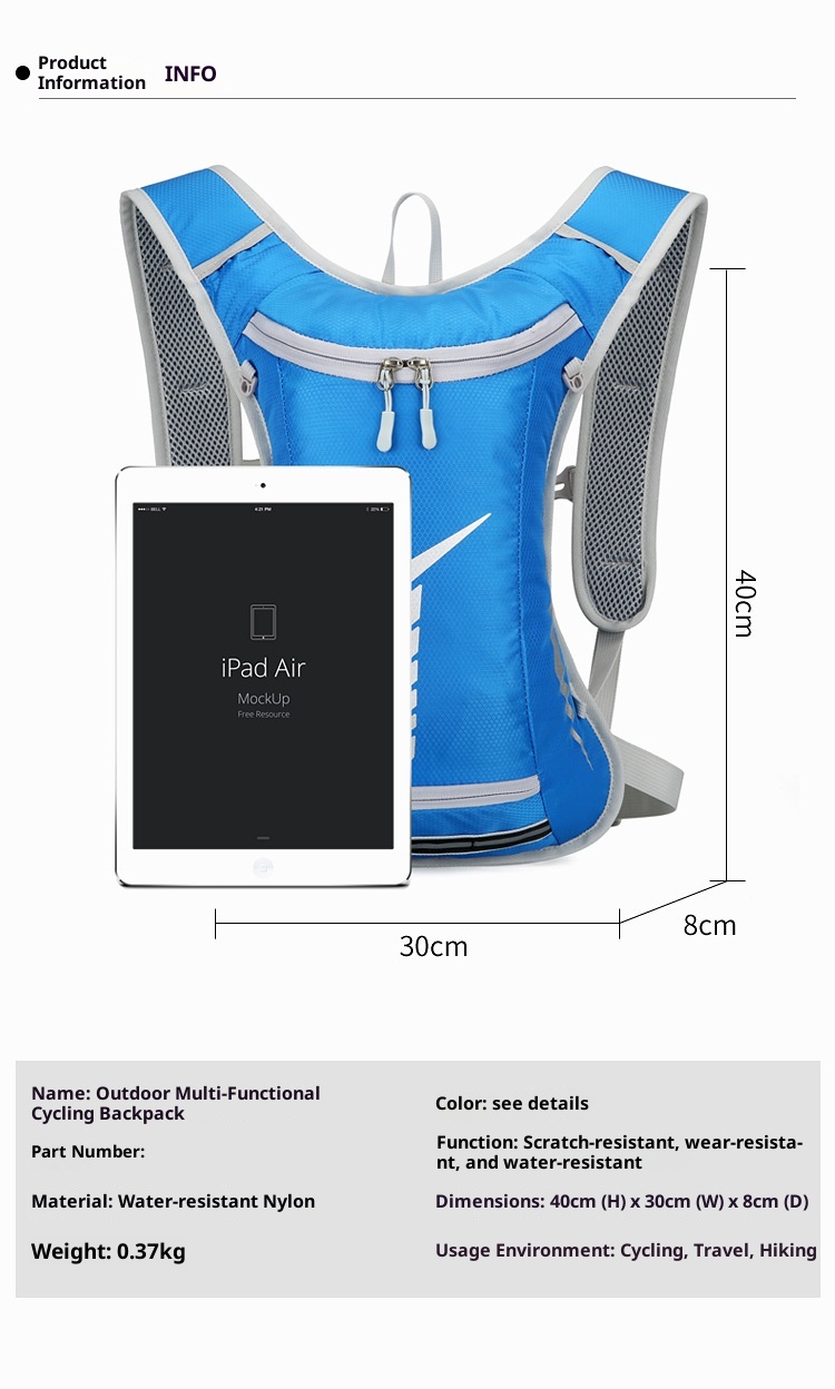 ActiveGo Outdoor Folding Travel Water-Resistant Storage Sports Cycling Large Capacity Reflective Strip Multi-Functional Men's_voghion.com