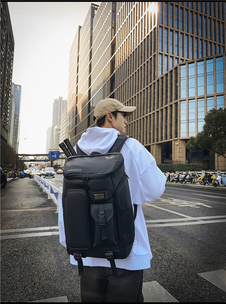 ActiveGo Nuovo Zaino Sportivo da Badminton per Uomo Grande Capacità Multiuso Borsa da Viaggio per Escursionismo all'Aperto Resistente all'Acqua_voghion.com