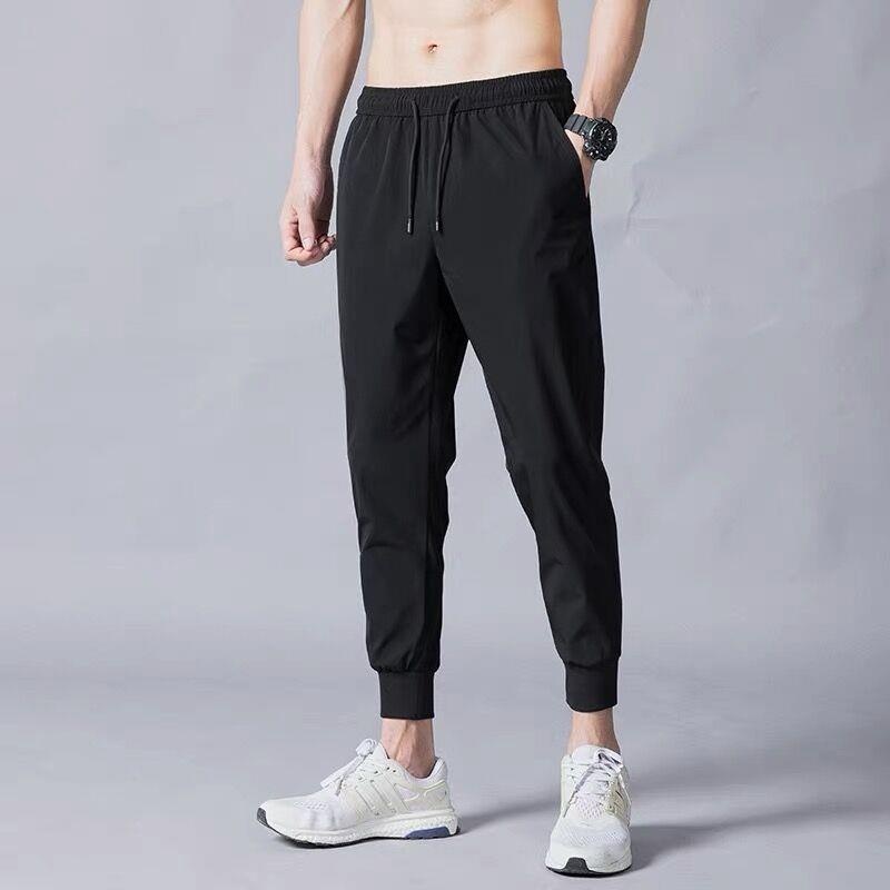 boy Thin Jogger Long Pants Men's Korean Style Slim Fit Ankle-Length Casual Spring And Autumn Youth Sports Sweatpants_voghion.com