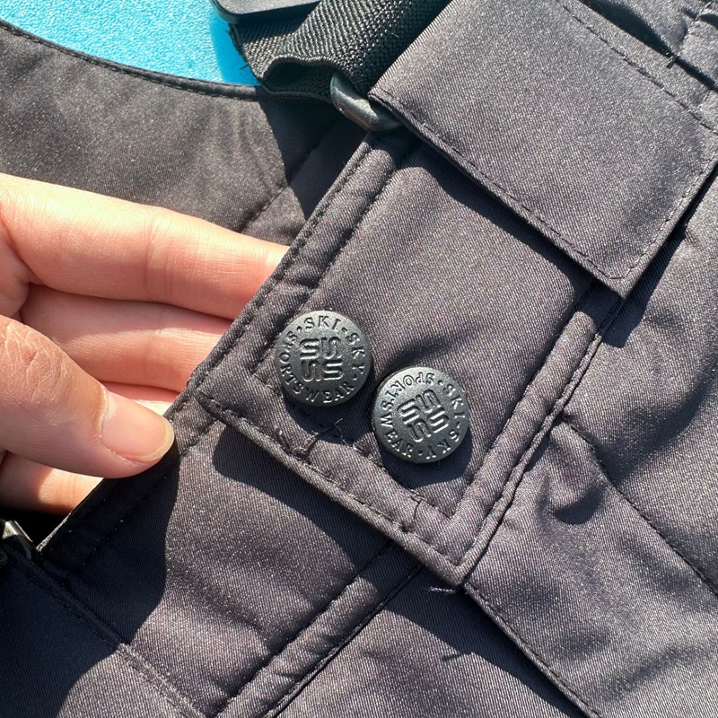 Pantalon de ski enfant 001, chaud, imperméable, coupe-vent et rembourré, avec bretelles, pour le ski en extérieur._voghion.com