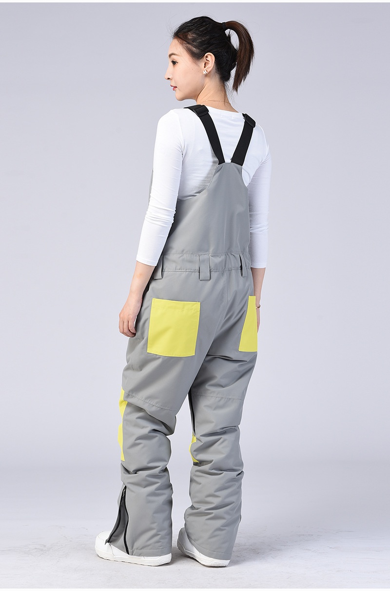 001 Pour hommes et femmes, style couple, salopette, vêtements de ski thermiques d'extérieur, combinaison de snowboard, pantalon de neige une pièce_voghion.com