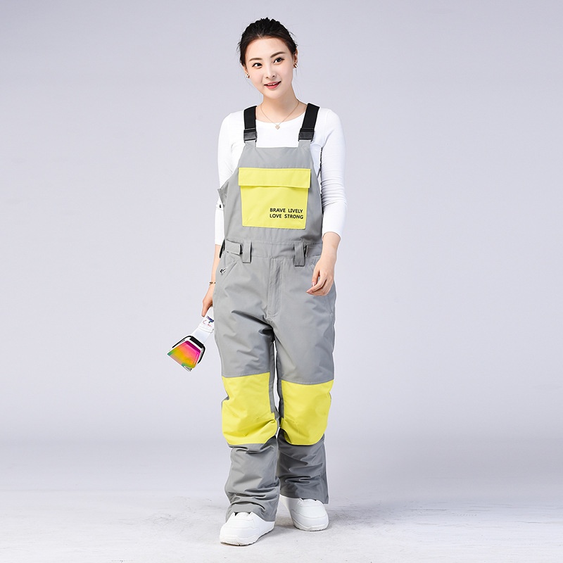 001 Pour hommes et femmes, style couple, salopette, vêtements de ski thermiques d'extérieur, combinaison de snowboard, pantalon de neige une pièce_voghion.com