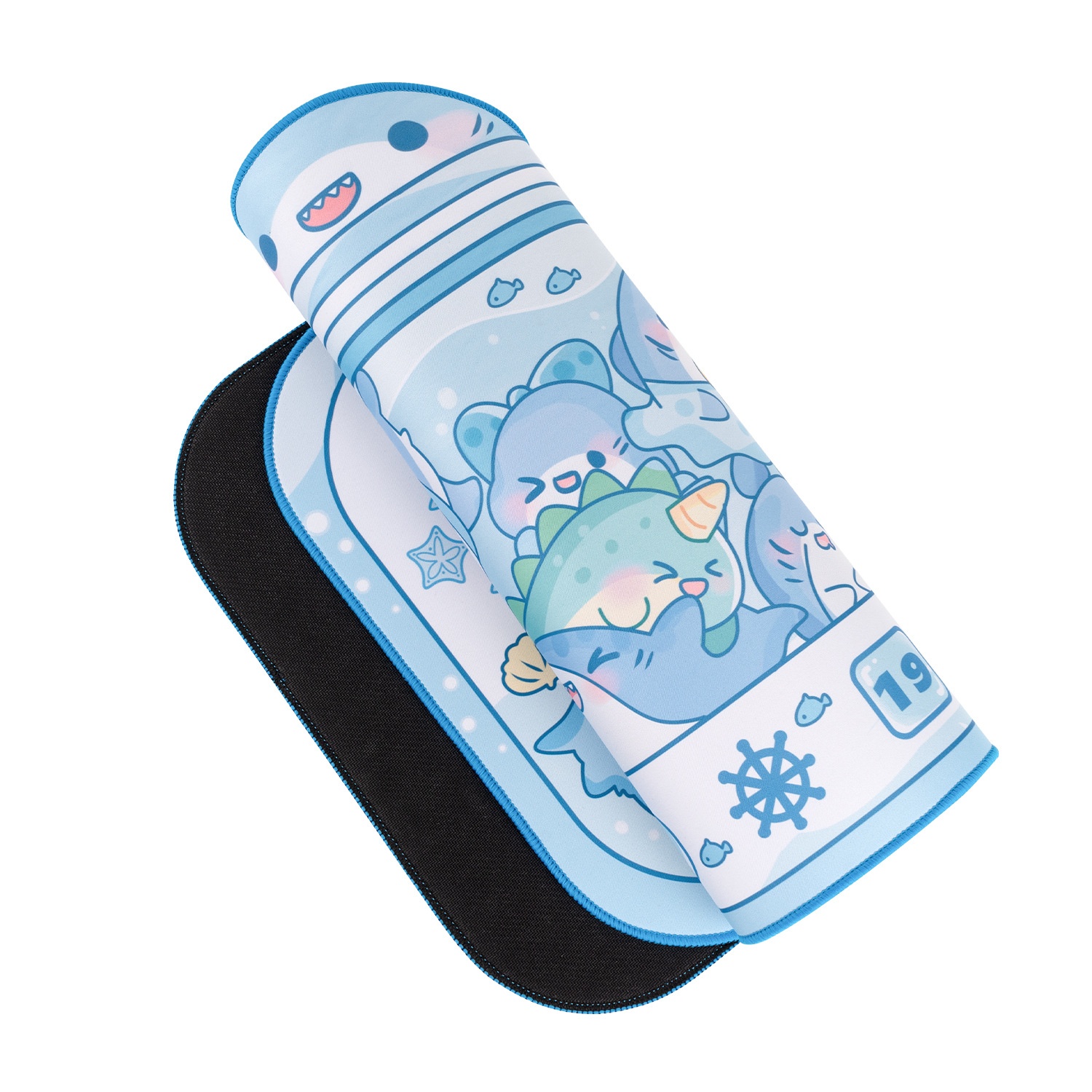 3c Shark Claw Machine Large Mouse Ins Cartoon Cute Pet Wrist Rest Pad Thickened Rubber Desk Mat Gaming Esports_voghion.com