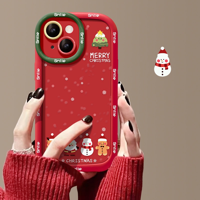 Étui TechGlobe adapté aux iPhone 13 Pro Max 14/12, modèle Père Noël, en silicone XR/XR, antichoc, 16 pouces._voghion.com