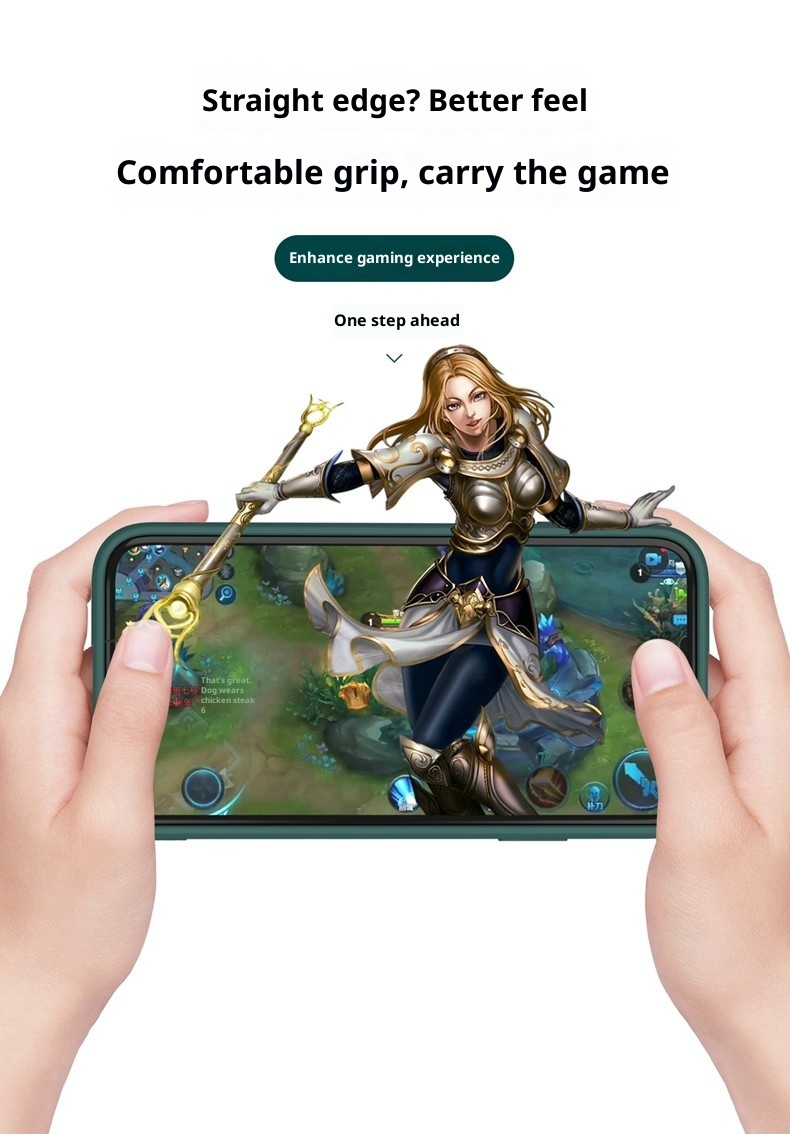 TechGlobe compatibile con il nuovo telefono Custodia morbida antiurto in silicone liquido con bordo dritto per iPhone 6s 6 Plus_voghion.com