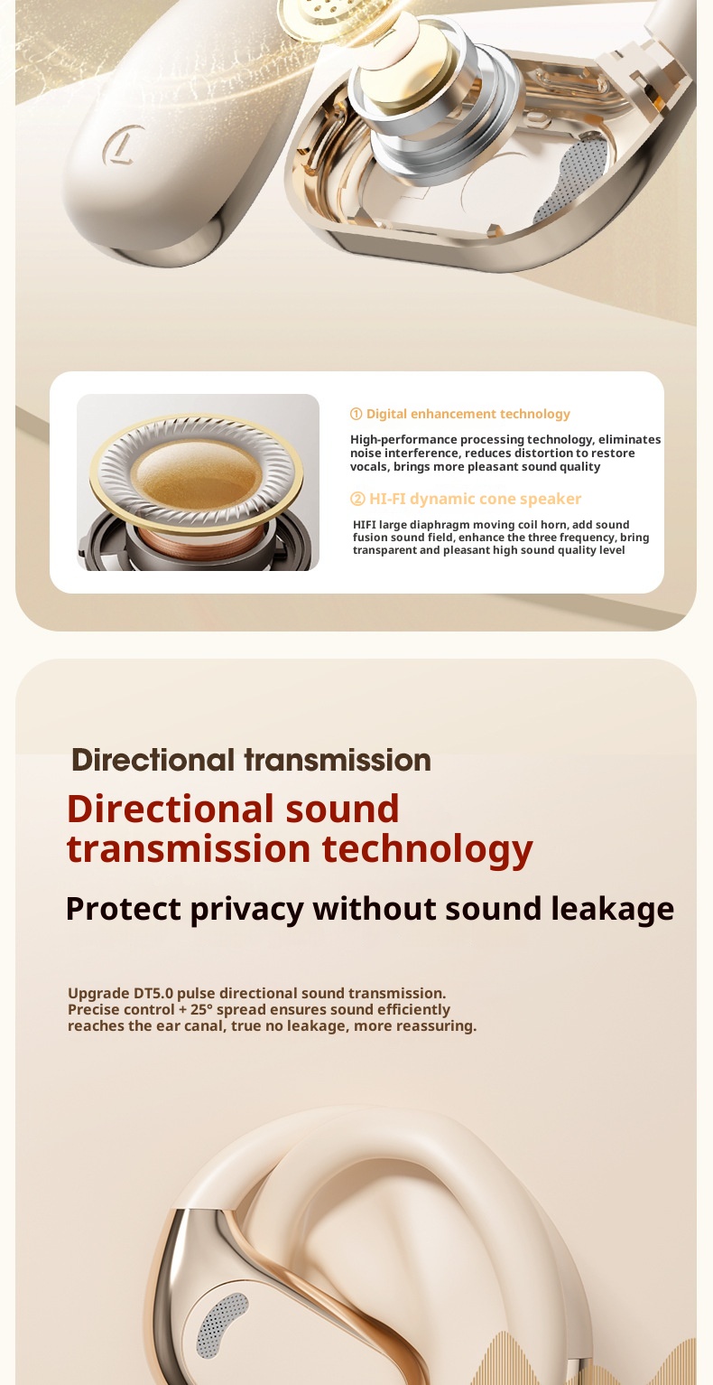 3c Premium M76 Open Draadloze Bluetooth-oortelefoons Air Bone Conduction Oorhaak Hardloop-sporthoofdtelefoon 5.4_voghion.com