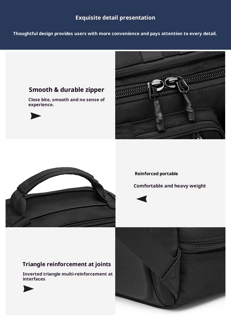 Zaino tattico impermeabile e resistente all'usura per laptop da uomo ActiveGo Ozuko, borsa da viaggio per pendolarismo, grande capacità, per escursioni all'aperto_voghion.com