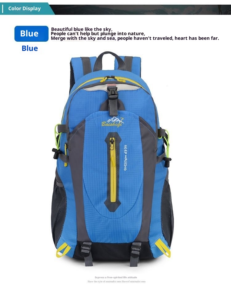 ActiveGo And Women, Large Capacity Travel Outdoor Hiking Casual Luggage Bag, Trendy Sports Backpack For Men_voghion.com