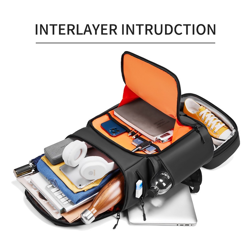 Zaino da viaggio ActiveGo da uomo, grande capacità, impermeabile, per studenti, viaggi d'affari, escursioni, brevi viaggi, per uomo_voghion.com