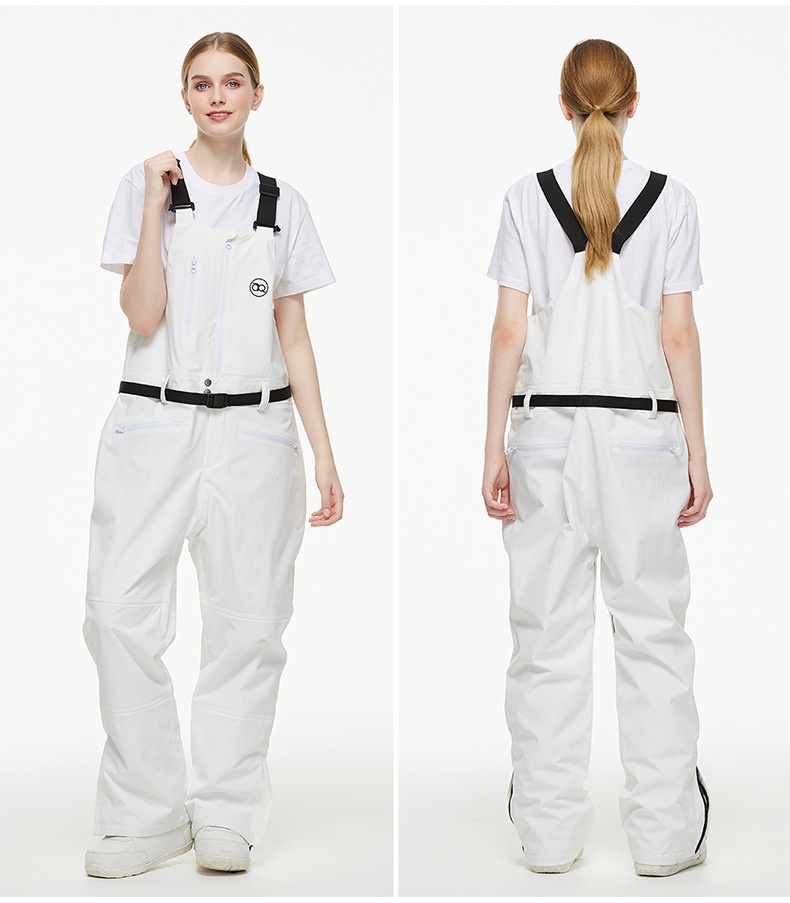 001 New One-Piece Men Women, Ski Pants, Waterproof Warm Season, Suitable For Snowboarding And Skiing, Bib Snow Pants_voghion.com