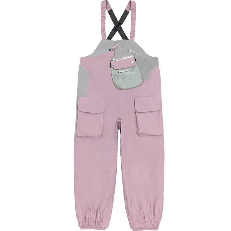 001 VECTOR Bib Single And Double Board Equipment Windproof Waterproof Loose Snow Pants Ski X20_voghion.com