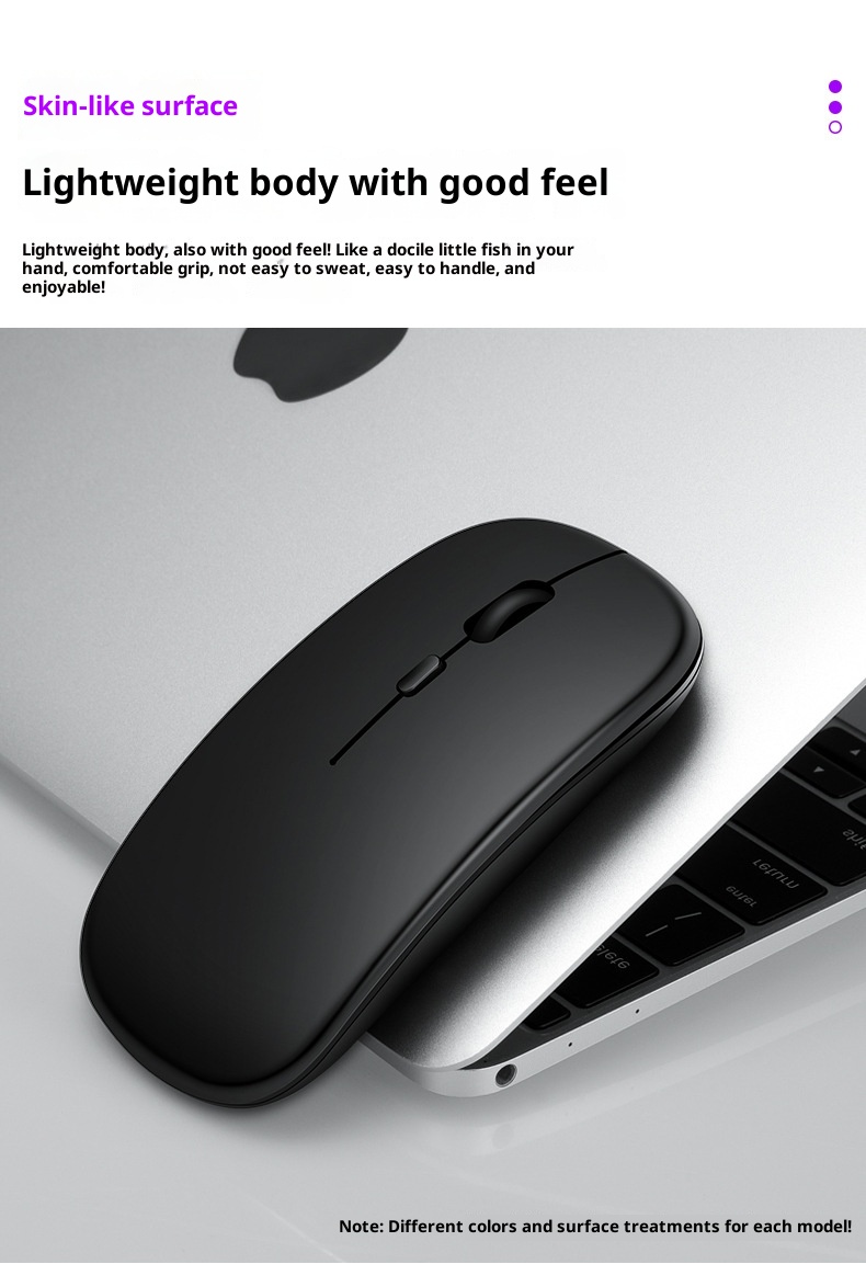 Techglobe 2.4G Bluetooth Wireless Dual Mode Silent Compatible With Laptop Charging Noiseless Office Glowing Mouse_voghion.com
