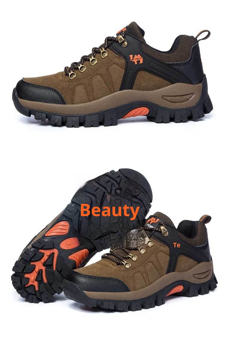 ShoeGlobe Outdoor Hiking Shoes For Men And Women, Sports Casual Trekking Non-Slip Waterproof Wear-Resistant Travel Fleece-Lined_voghion.com
