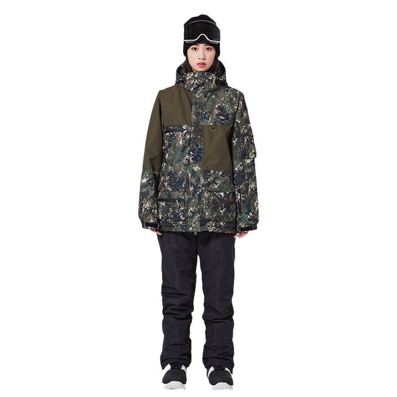 001 Suit Set For Men Women 24-25 Snow Season Windproof Waterproof Warm Ski Jacket And Pants Cross-Border Cold Protection_voghion.com