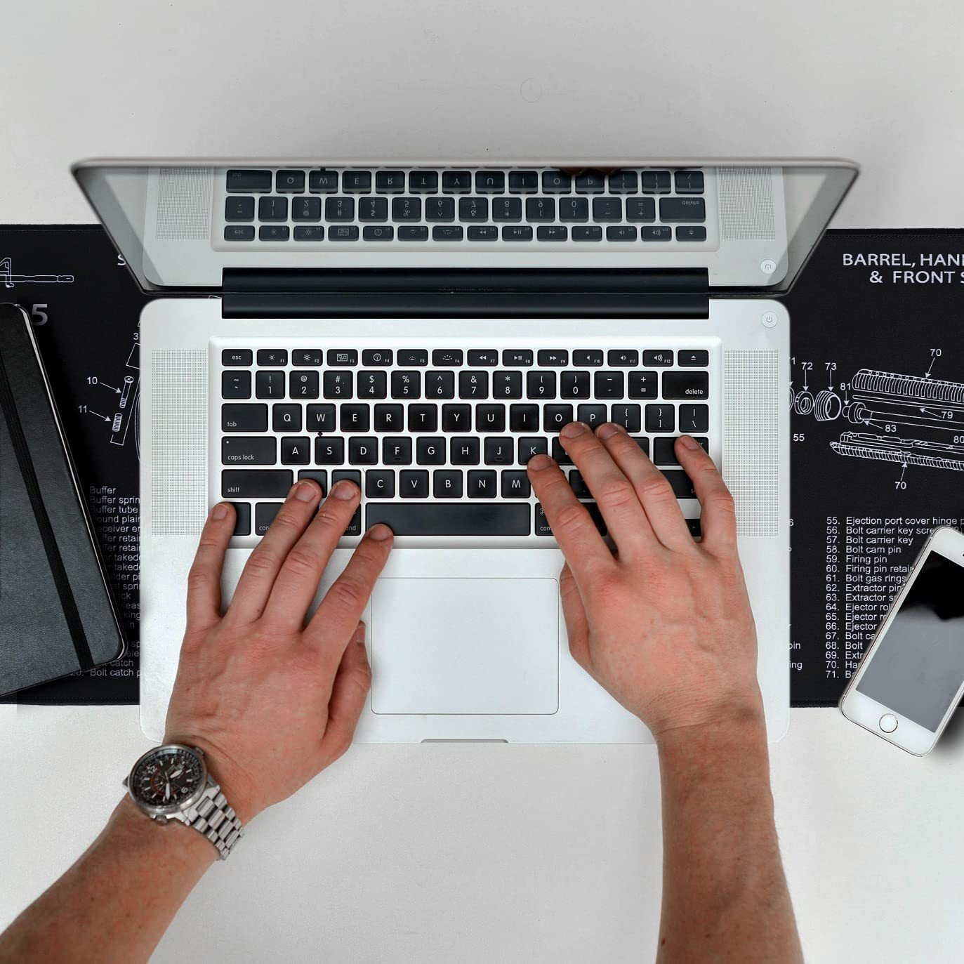 3c Cross-Border Hot Selling AK-47 Model Disassembly Waterproof Gun Cleaning Competitive Gaming Mouse Pad_voghion.com