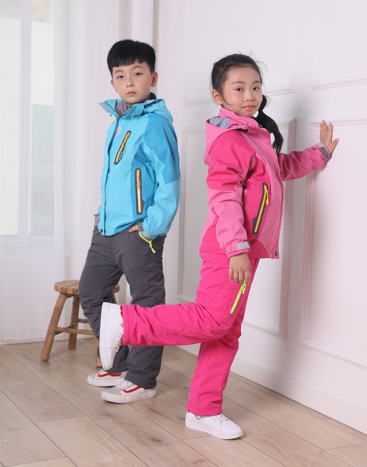 001 Winter Outdoor Lamb Wool For Men And Women Couples Waterproof Windproof Children's Softshell Ski Pants Thick_voghion.com