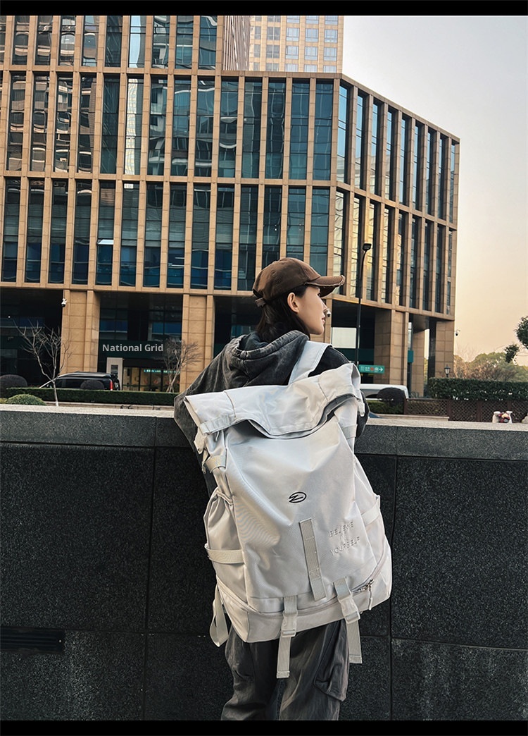 ActiveGo Large Capacity Backpack For Men, Functional Workwear Hiking Outdoor Travel Sports Backpack, Student School Bag,_voghion.com