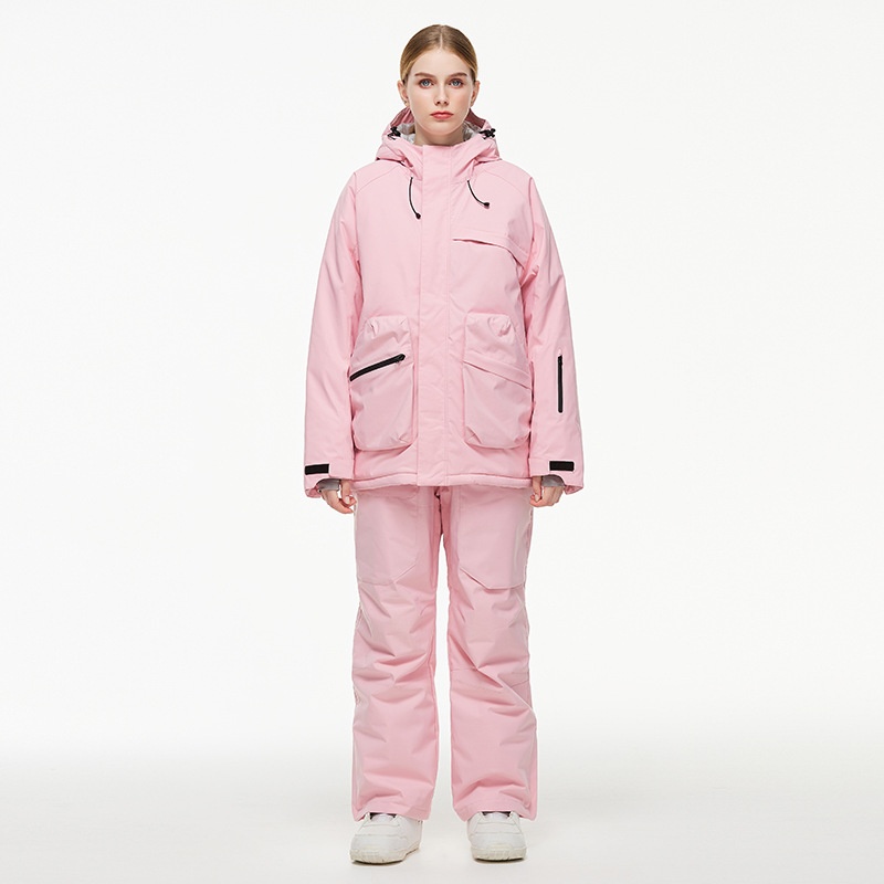 001 Suit Set For Men Women Winter Outdoor Windproof Waterproof Warm Thickened Snowboard And Ski Pants New Model_voghion.com