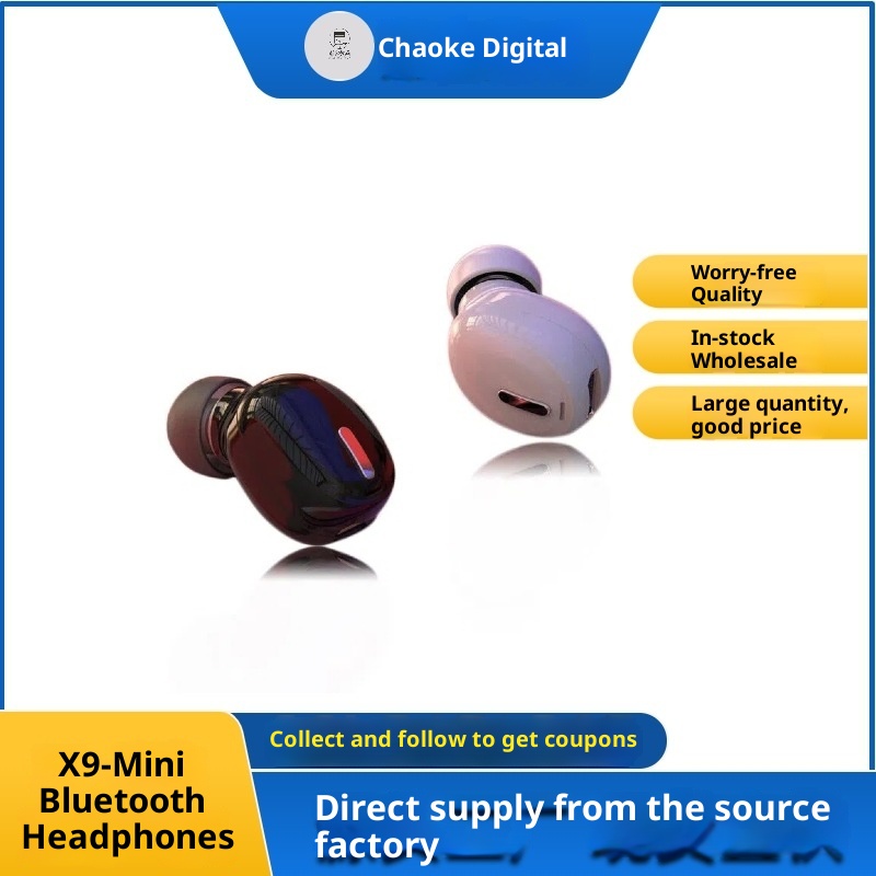 3c X9 Bluetooth Earbuds Mini Sleep In-Ear Single Ear Factory Direct Cross-Border Hot Sale Huaqiangbei E-commerce_voghion.com