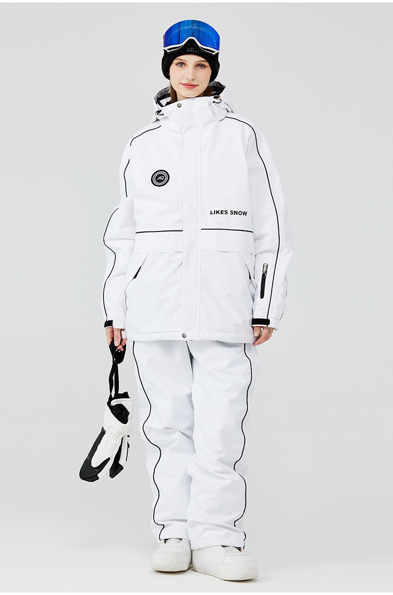 001 2023 For Men Women Winter Warm Thickened Ski Jacket And Pants Snowboard Suit New Cross-Border Model_voghion.com