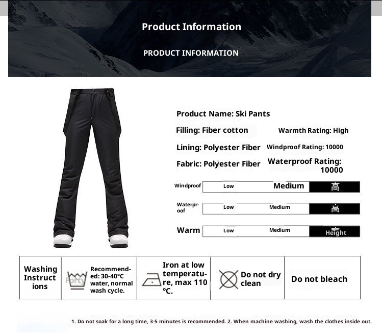 001 Cross-Border Mountaineering Ski Outdoor Heren Dames Koppel Katoenen Broek Herfst en Winter Verdikt Warm Winddicht_voghion.com