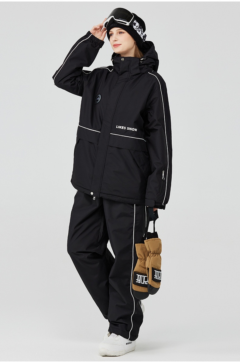 001 2023 For Men Women Winter Warm Thickened Ski Jacket And Pants Snowboard Suit New Cross-Border Model_voghion.com