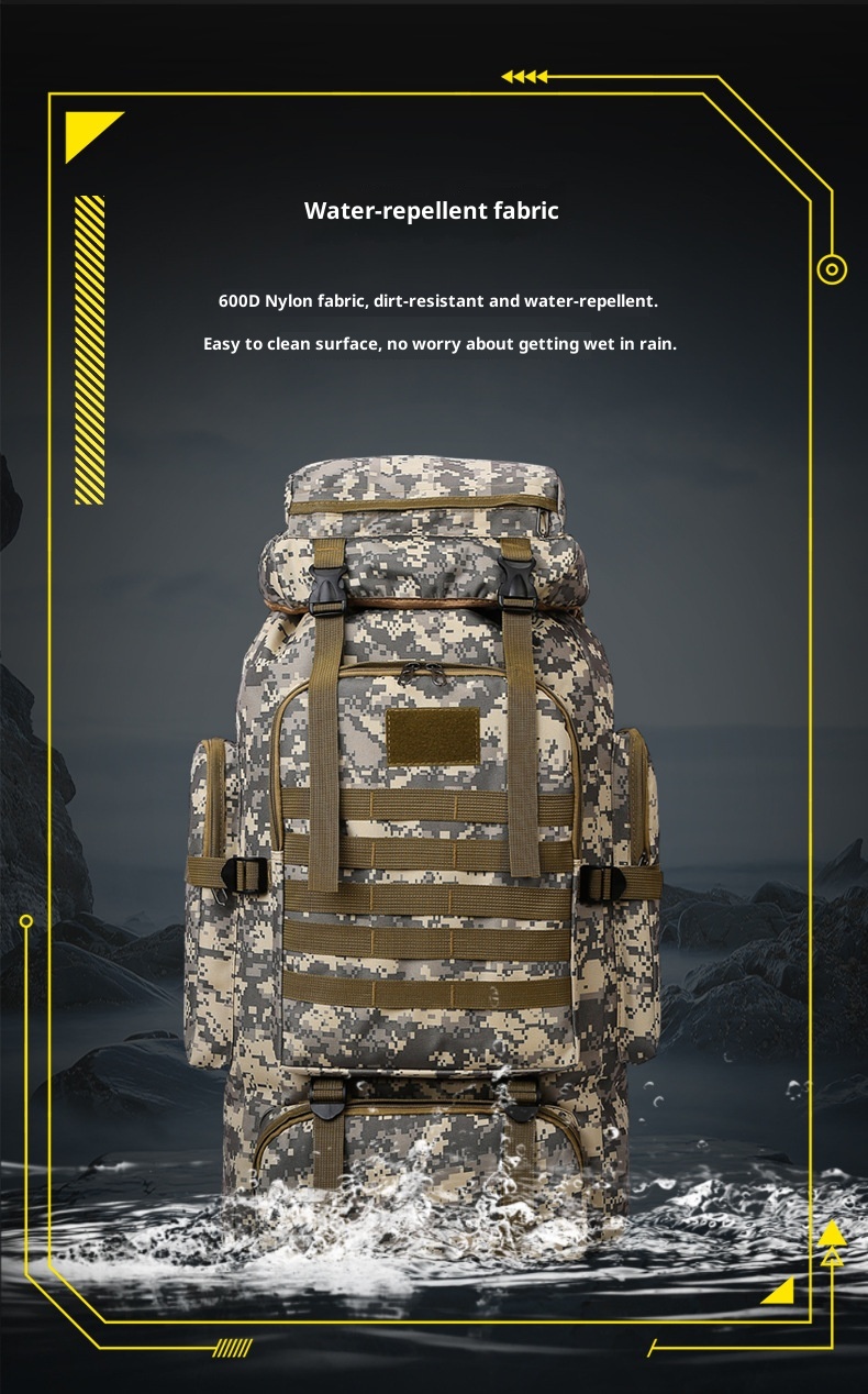 ActiveGo New Outdoor 80L Large Capacity Mountaineering Bag Waterproof Men's Casual Hiking Travel Camping Backpack_voghion.com