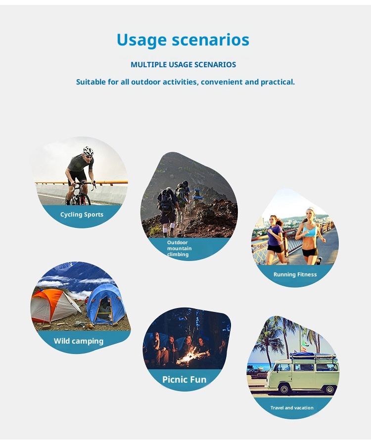 ActiveGo Outdoor Folding Travel Water-Resistant Storage Sports Cycling Large Capacity Reflective Strip Multi-Functional Men's_voghion.com