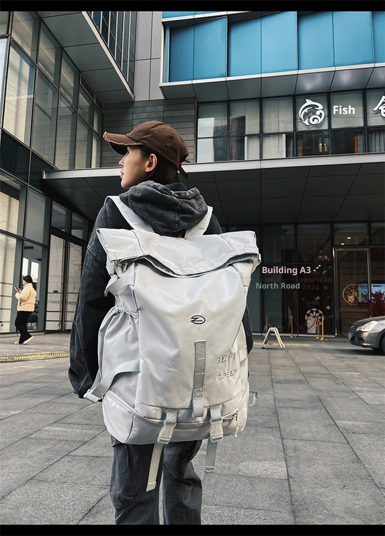 ActiveGo Large Capacity Backpack For Men, Functional Workwear Hiking Outdoor Travel Sports Backpack, Student School Bag,_voghion.com