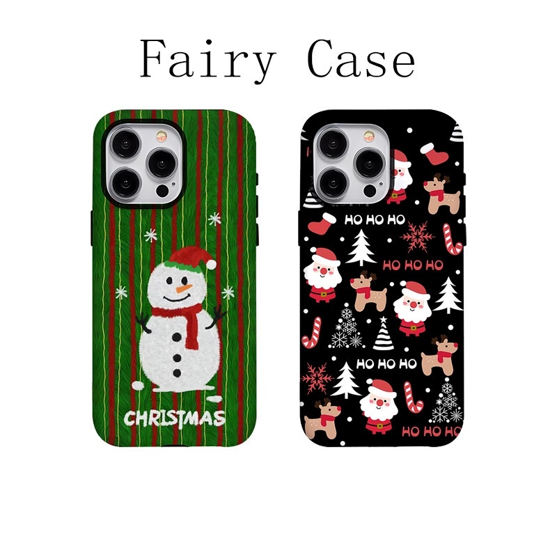 TechGlobe Christmas Exclusive Korean Film Phone Case Compatible With IPhone 16 Pro Max Coverage/15 Shockproof 14 Full Coverage_voghion.com