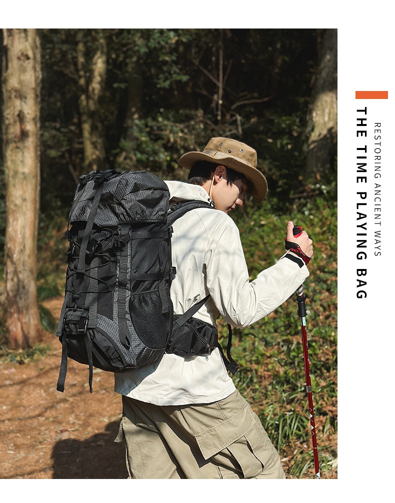ActiveGo New Large Capacity Bag 55L Outdoor Waterproof Camping Long Distance Hiking Backpack Durable_voghion.com