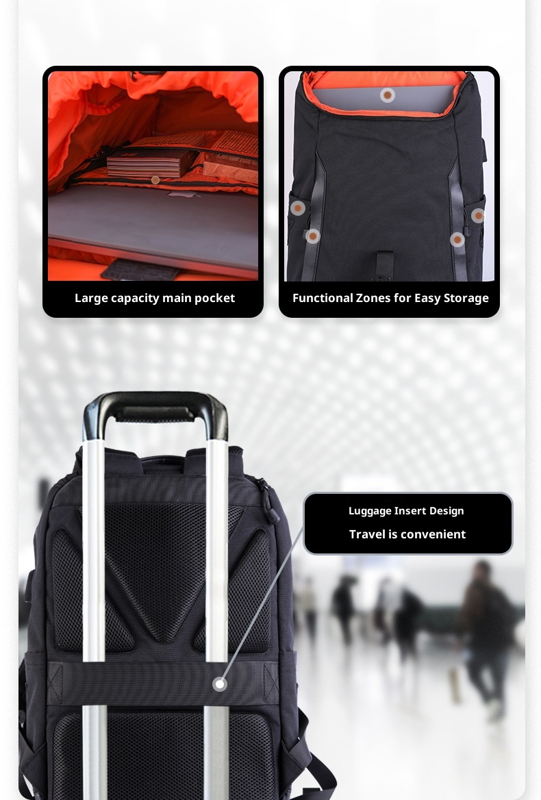 ActiveGo Outdoor Sports Casual Men's Large Capacity Mountaineering Travel Oxford Cloth Waterproof Breathable Backpack_voghion.com