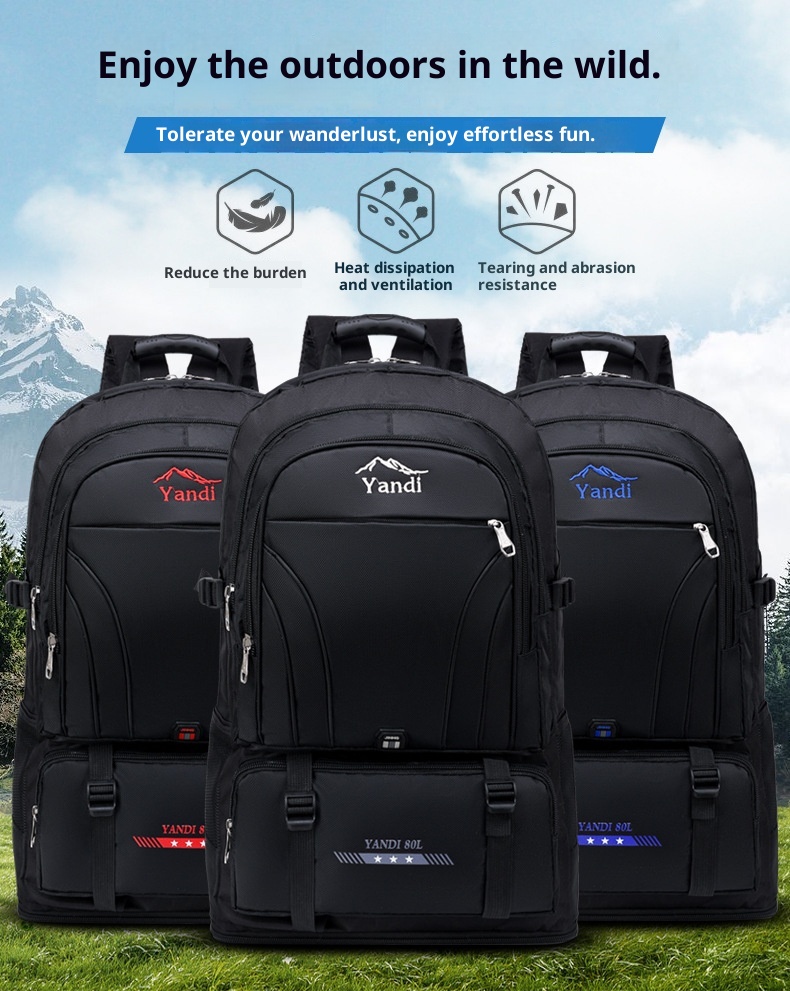 ActiveGo Factory Wholesale Foreign Trade Order Outdoor Sports Backpack Mountaineering Men's Double Shoulder Large Capacity Hiking_voghion.com