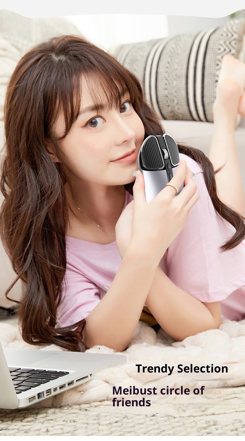 Techglobe Huma M203 Bluetooth Wireless Charging Silent Mouse Dual Mode For Computer Laptop Office Home Use Cross-border_voghion.com