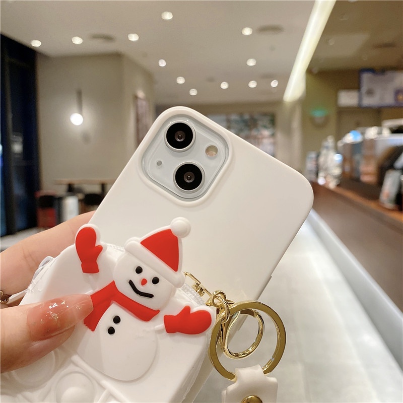 TechGlobe Hot-Selling Compatible With Samsung S22 Plus Stress Relief Coin Purse Phone A53 Soft A3 Christmas 52 Protective Case_voghion.com