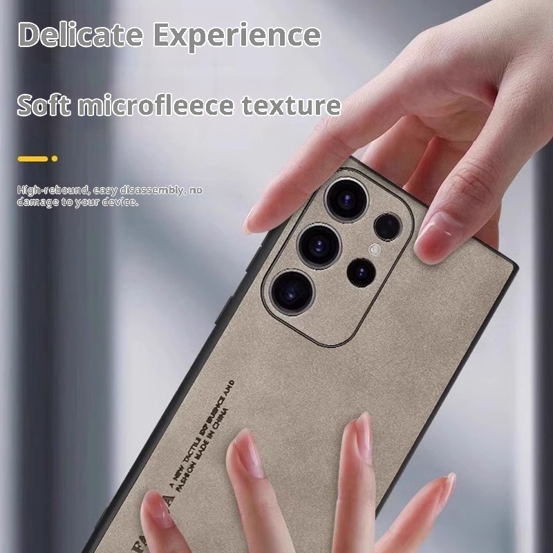 TechGlobe Suitable For Samsung S25 Phone Case New Sheepskin S24/S23 Ultra Ultra-thin Shockproof Protective Cover_voghion.com