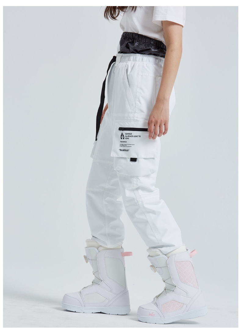 001 2023 Modne unisexowe spodnie snowboardowe wodoodporne i ciepłe, narciarskie, cargo, haremki_voghion.com