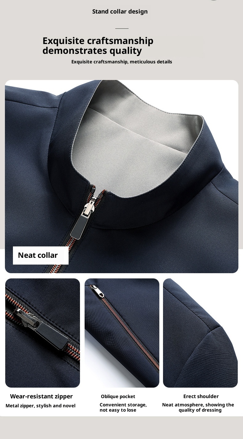 7045555501<2 QFV507045555501<2 Giacca in tinta unita, cappotto, di alta qualità, casual, versatile, dirigenziale, primaverile, abbigliamento da uomo d'affari di alta qualità, all'ingrosso_voghion.com