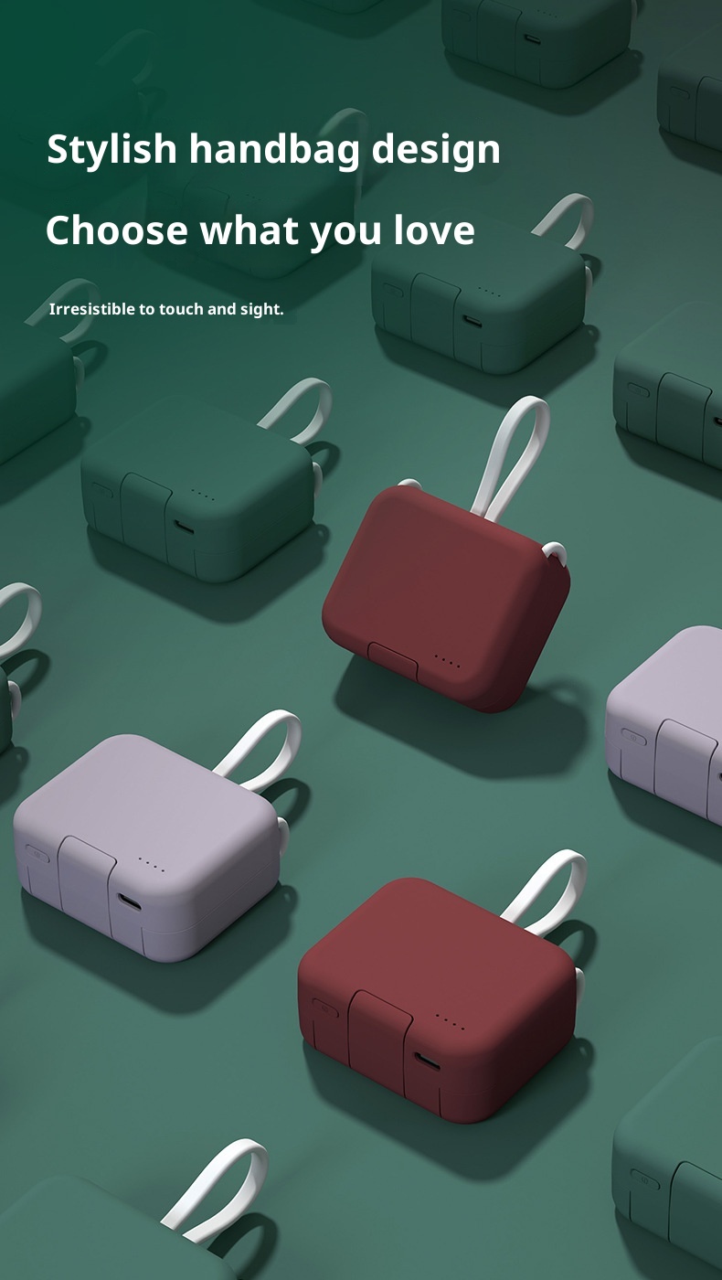 Techglobe Borsa con clip posteriore, cavo incorporato, versione aggiornata, supporto creativo multifunzionale, alimentazione mobile all'ingrosso_voghion.com