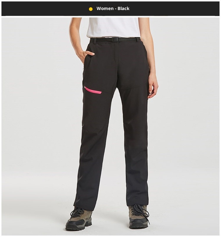 001 Winter Outdoor Lamb Wool For Men And Women Couples Waterproof Windproof Children's Softshell Ski Pants Thick_voghion.com