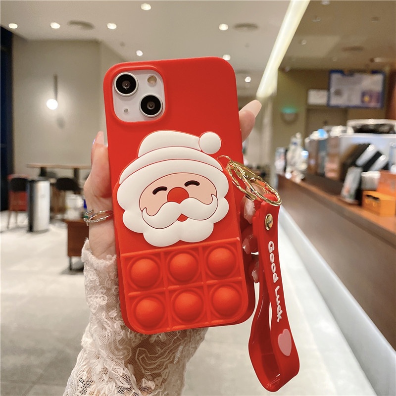 TechGlobe Hot-Selling Compatible With Samsung S22 Plus Stress Relief Coin Purse Phone A53 Soft A3 Christmas 52 Protective Case_voghion.com