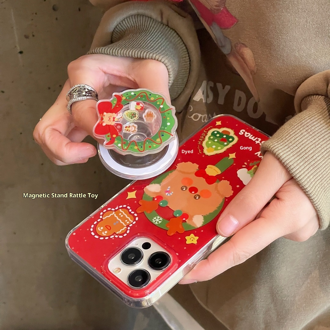 TechGlobe Santa Claus Reindeer Compatible With 15 Phone Case Magnetic Stand 14 Pro Max 12 Christmas Tree 13 Gingerbread Man_voghion.com