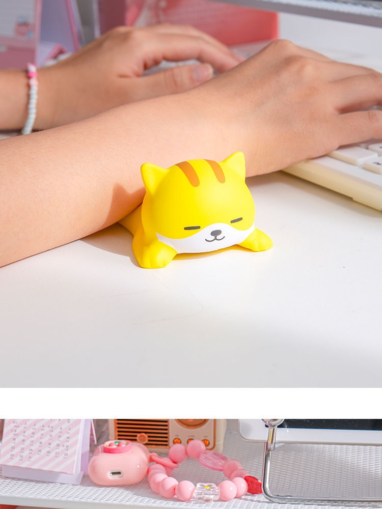 3c Decompression Mouse Pad For Women Cute Cartoon Office Support Keyboard Wrist Rest Pillow_voghion.com