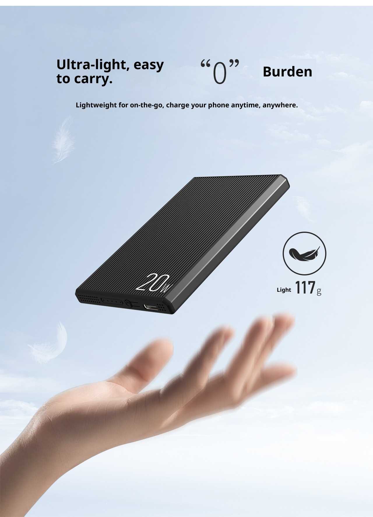 techglobe New Ultra-Thin Magnetic Wireless Power Bank PD20W Two-Way Fast Charging 5000/10000mAh Wholesale_voghion.com