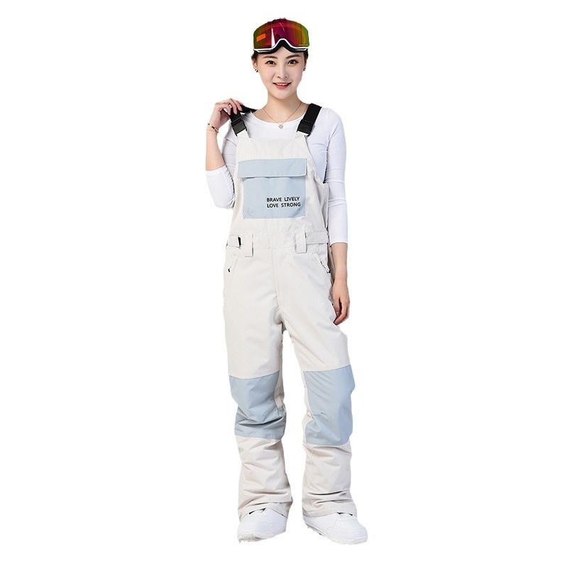 001 Pour hommes et femmes, style couple, salopette, vêtements de ski thermiques d'extérieur, combinaison de snowboard, pantalon de neige une pièce_voghion.com