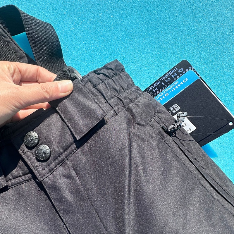 Pantalon de ski enfant 001, chaud, imperméable, coupe-vent et rembourré, avec bretelles, pour le ski en extérieur._voghion.com