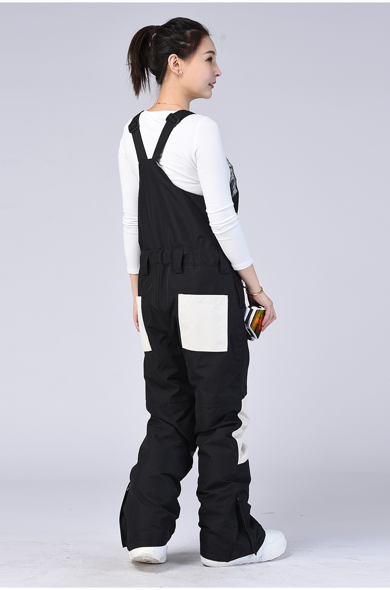 001 Pour hommes et femmes, style couple, salopette, vêtements de ski thermiques d'extérieur, combinaison de snowboard, pantalon de neige une pièce_voghion.com