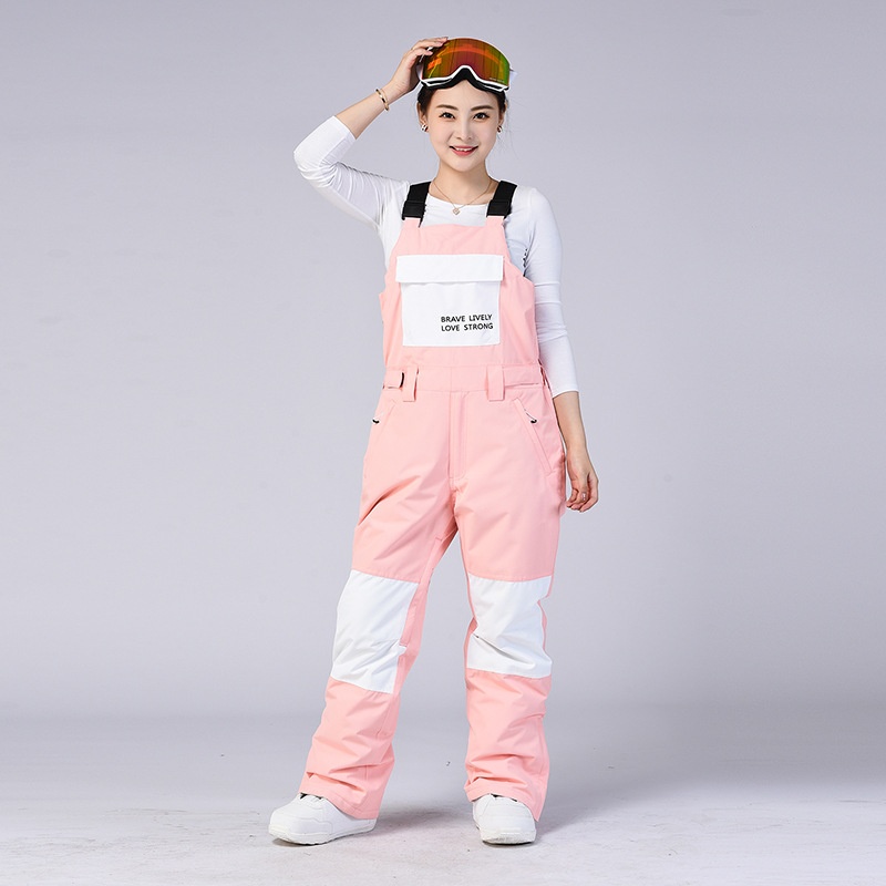 001 Pour hommes et femmes, style couple, salopette, vêtements de ski thermiques d'extérieur, combinaison de snowboard, pantalon de neige une pièce_voghion.com